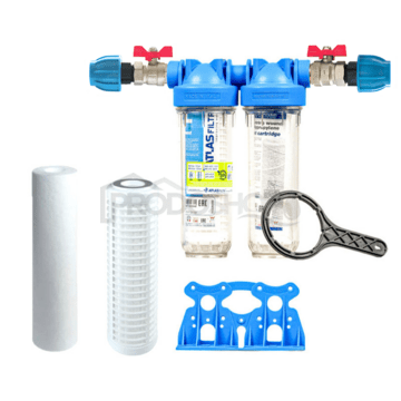 Set filtre Senior 10" DUO cu conexiune completa 1"