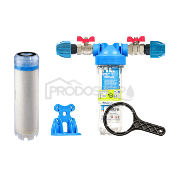 Set filtre Senior 10" MONO. Conexiune completa 1". Reducerea nitraților în apă. (QA 10 AF-SX)