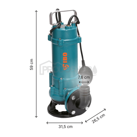 Pompă submersibilă pentru dejecții ZWQ 4000 (400V) cu cuțit de tăiere