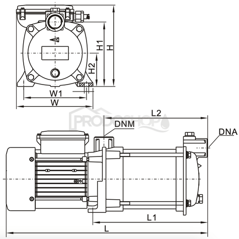 Pompa autoamorsanta MH PRO 120/65 cu accesorii