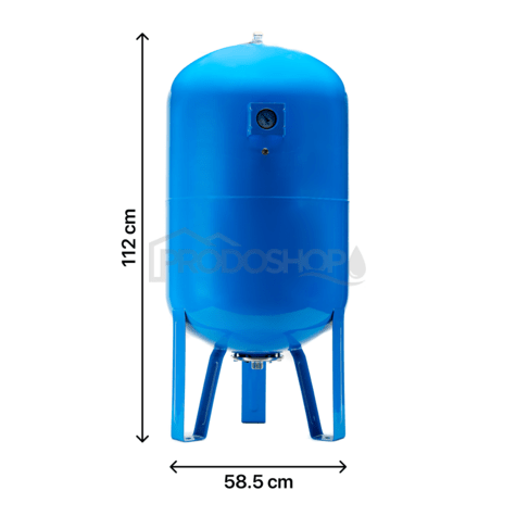 Vas sub presiune AQUA OLA 200l cu manometru vertical - în picioare