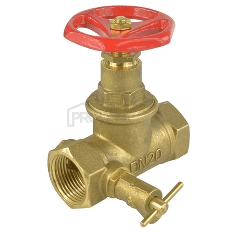 Supapă de închidere pentru apă 1/2" cu scurgere