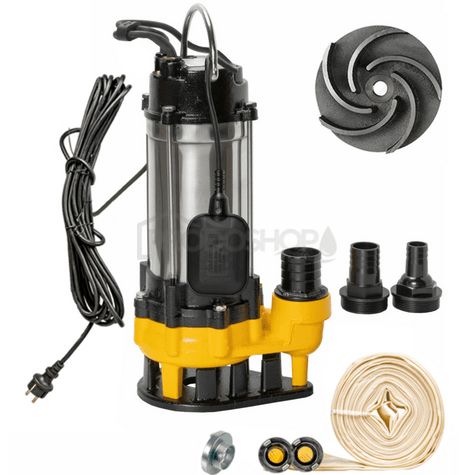 Set nămol - pompă submersibilă pentru nămol WQF 1100 cu furtun de 20 m