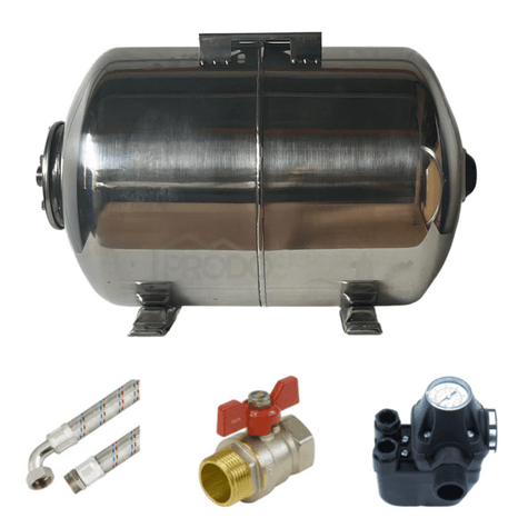 Set pentru hidrofor 60L AQUA OLA orizontala, inox 