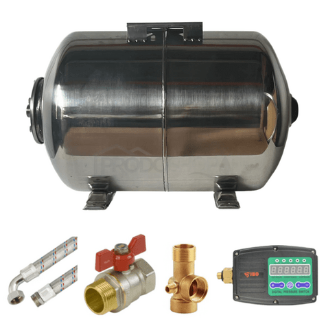 Set de canalizare inox 60L AQUA OLA orizontal cu IBO PRESS SX