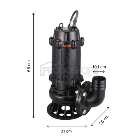 Pompă submersibilă pentru nămol MWQ 100/5500 cu agitator