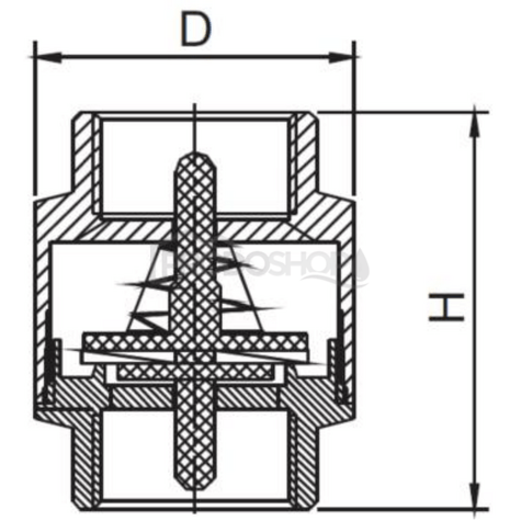 Supapă de reținere universală 1" toată alamă