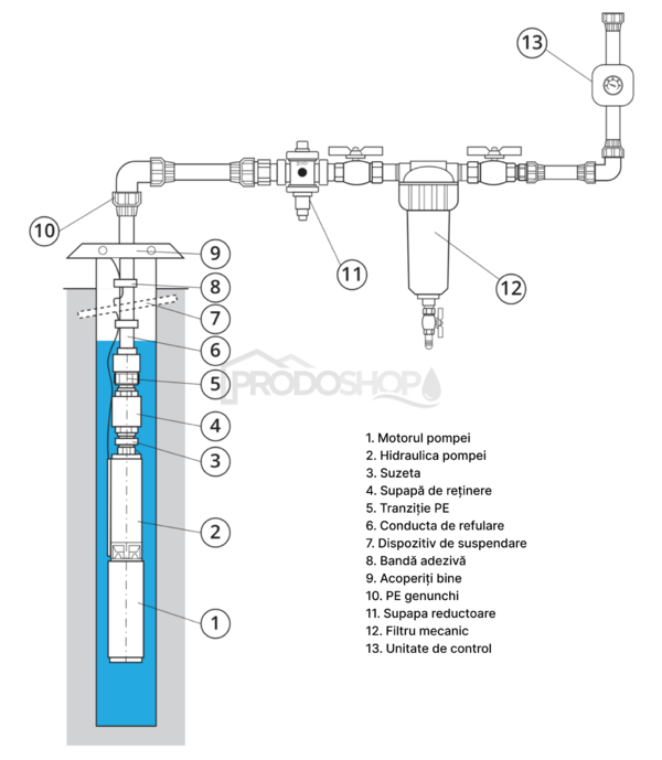 Diagrame de cablaj: Pompă submersibilă automată 2,5